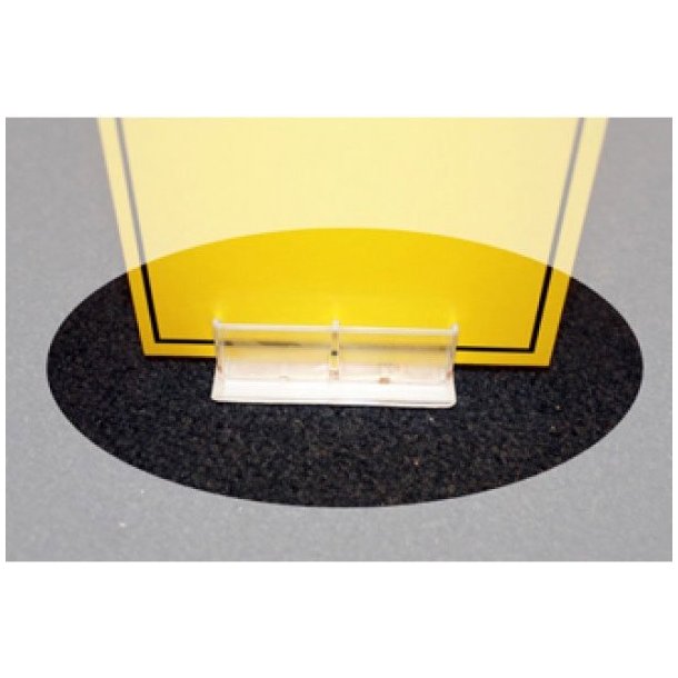 Light sign holder with clear grip and tape - 100 pcs