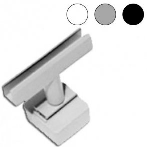 Magnetclip med T-piece - Vit, Gr eller Svart - 10 st.