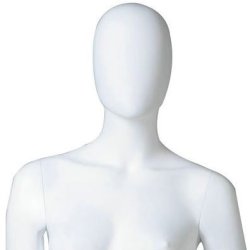Mannequin - Faceless - Dame - White - Matte - Light slanted leg position