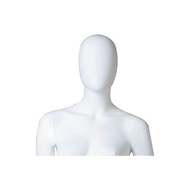 Mannequin - Faceless - Dame - White - Matte - Light slanted leg position