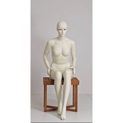 Damemannequin - Malou 1017 - sitting - stylistic with head &amp; make-up