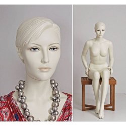 Mannequin - Nelly 1017 - sitting - stylistic with head &amp; make-up