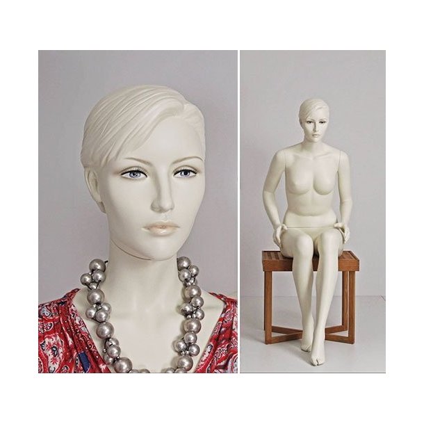 Mannequin - Nelly 1017 - sitting - stylistic with head &amp; make-up