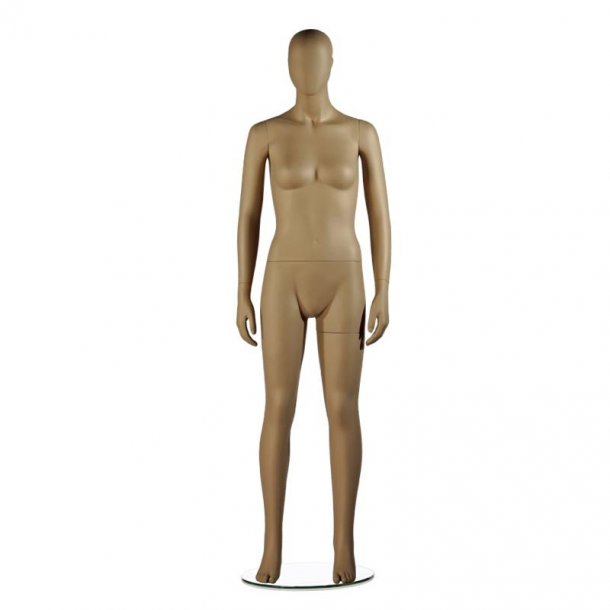 Stylish tweens pig mannequin in taupe