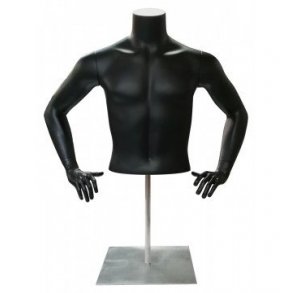 Mannekäng topp - Män - böjda armar - svart