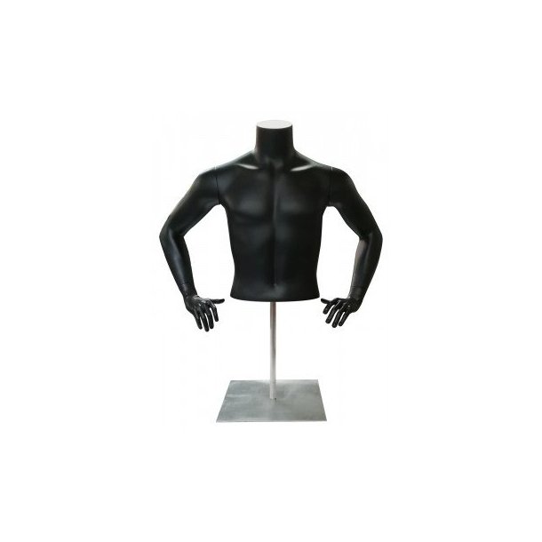 Mannequin top - Men - bent arms - black