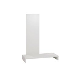 Floor Podium - mannequin podium in melamine - white