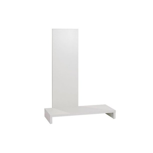 Floor Podium - mannequin podium in melamine - white