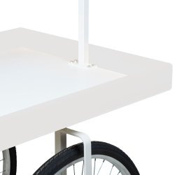 Marknadsvagn - Gatu vagn med gr&ouml;n markis