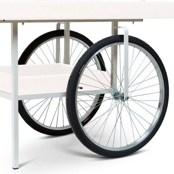 Marknadsvagn - Gatu vagn med gr&ouml;n markis