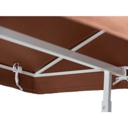 Marknadsvagn med brunt tak - naturliga hyllor