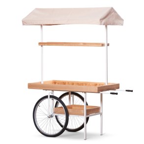 Markedsvogn i retro look stadesalgsvogn