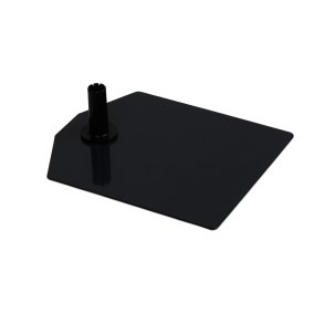 Metalfod for plakatramme med teleskop