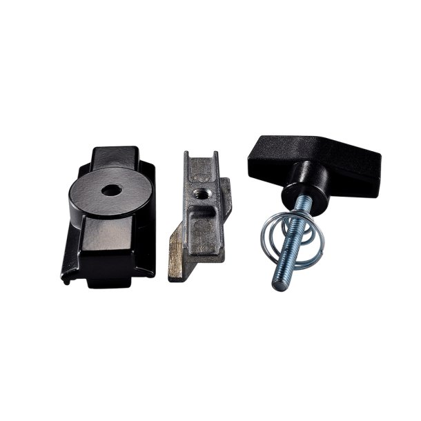 Beslag for strmskinne i sort