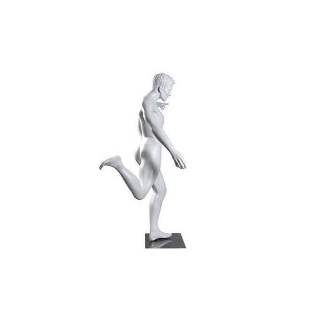 Sportsmannequin, men, kicking soccer player