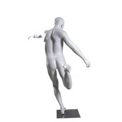 Sportsmannequin, men, kicking soccer player