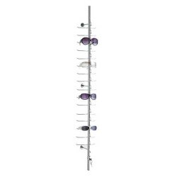 Glasses stand - Glasses display with lock for 16 pairs for wall mounting
