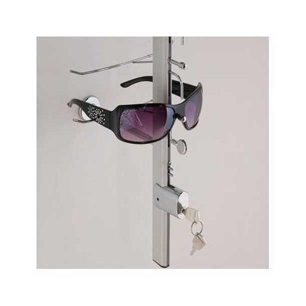 Glasses stand - Glasses display with lock for 16 pairs for wall mounting