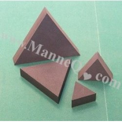 Jewelry stand, triangle, podium set, black for jewelry display