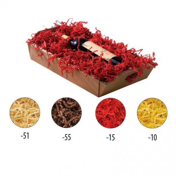 Sizzelpack gavekurvsfyld - several colors - 1.25 kg Red