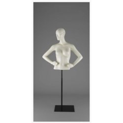 Torso - Short female torsos with arms and abstract faces - IVORY