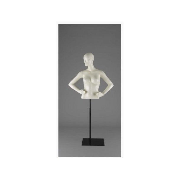 Torso - Short female torsos with arms and abstract faces - IVORY