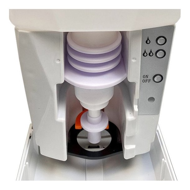 Multi Stand med 1000ml sprit dispenser, drypholder, bakke og Snap Frame A4