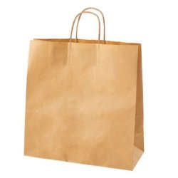 Genbrugs papirposer - Natur - H47 cm - 50 stk 