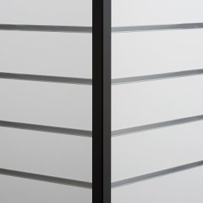 Hjrneliste 2,5x2,5 til sjle butik sort