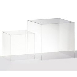 Acrylic cubes, set with 1 pc. 25 cm and 1 pc. 35 cm