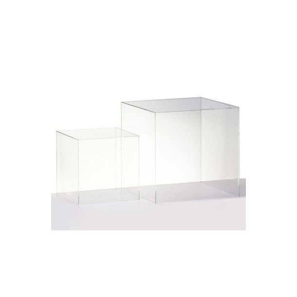 Acrylic cubes, set with 1 pc. 25 cm and 1 pc. 35 cm