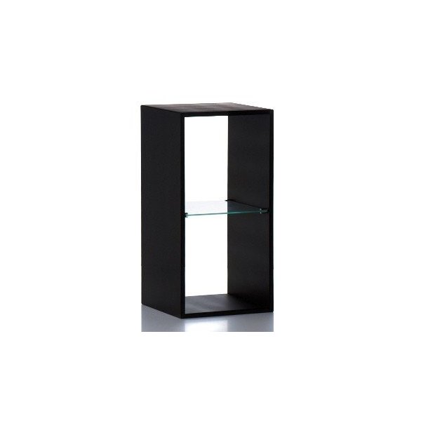 Cube for store design 80x40x40 cm, white or black lacquer