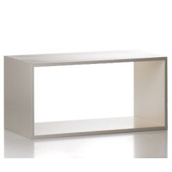 Cube for store design 80x40x40 cm, white or black lacquer