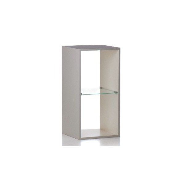 Cube for store design 80x40x40 cm, white or black lacquer