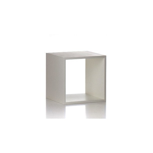 Cube for decoration 40x40x40 cm, white or bamboo  