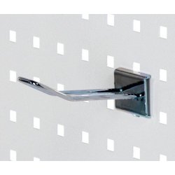 Double product hooks in zinc for square perforated plate - 5 lengths - 10 pcs