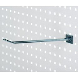 Double product hooks in zinc for square perforated plate - 5 lengths - 10 pcs