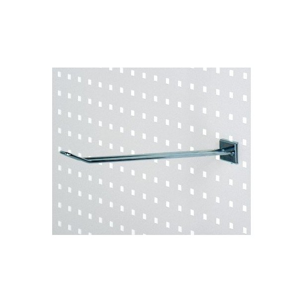 Double product hooks in zinc for square perforated plate - 5 lengths - 10 pcs