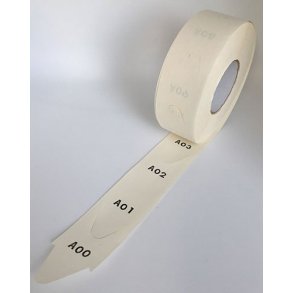 Nummermarkörer D80 för My Turn-systemet - 10 rullar