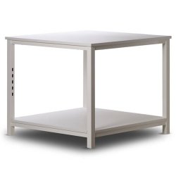 Presentation table, sales table in metal - W86 cm - White