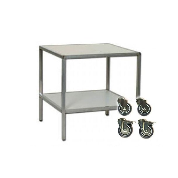 Sales table LUTON I with glass or melamine plates