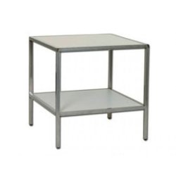 Sales table LUTON I with glass or melamine plates