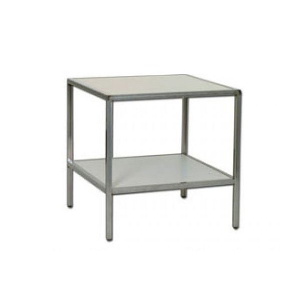Sales table LUTON I with glass or melamine plates