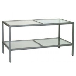 Sales table LUTON II with glass or melamine plates