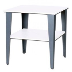 Sales table MAPLE I with melamine panels in white or maple