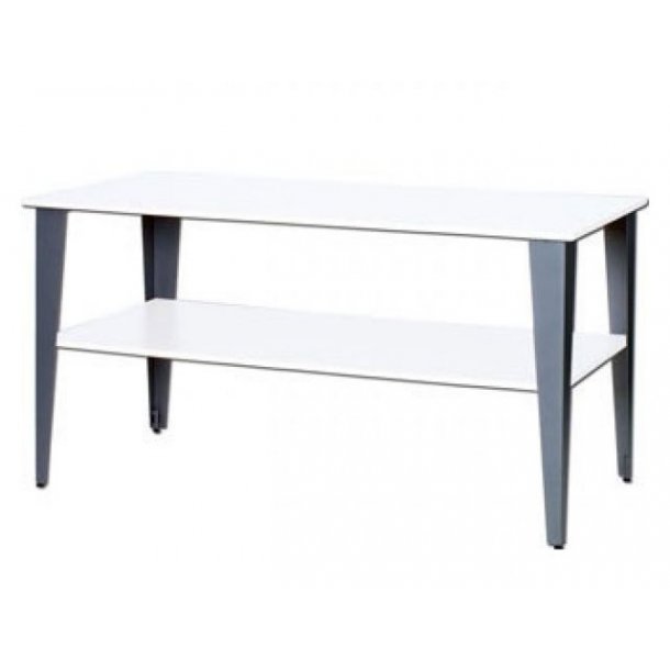 Sales table MAPLE II with melamine panels in white or maple