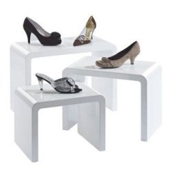 Sales tables - white - set of 3 pieces