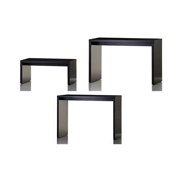 Presentation tables in black lacquered wood - 3 sizes 