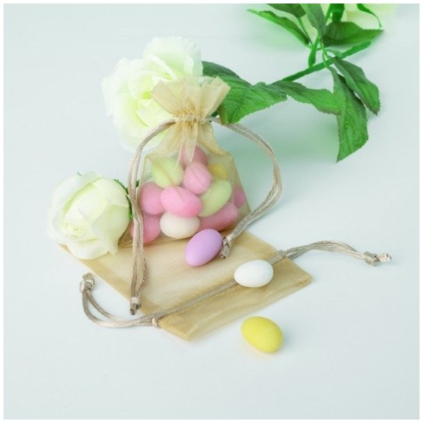 F&auml;rgade Organzapsar 10 x 12 cm - 100 st