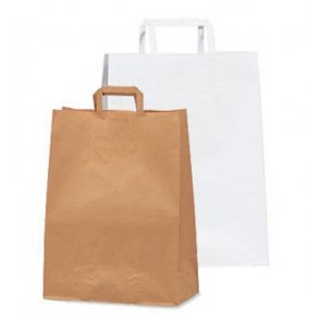 Papperspsar med platta handtag - H22 cm - 200 st